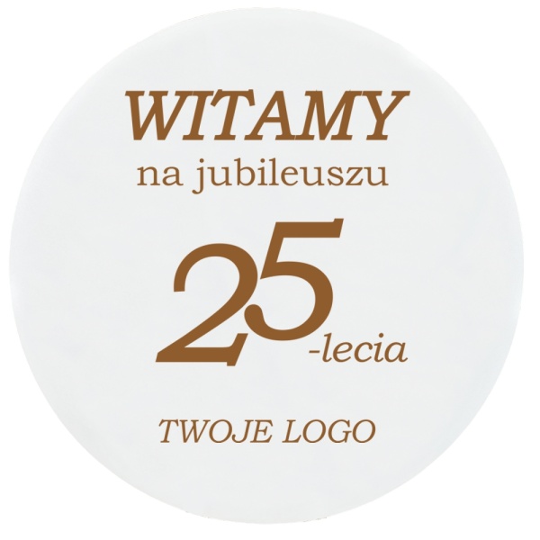 tablica-powitalna-kolo-biale-na-jubileusz-impreze-firmowa-z-grawerem-logo-MAYA